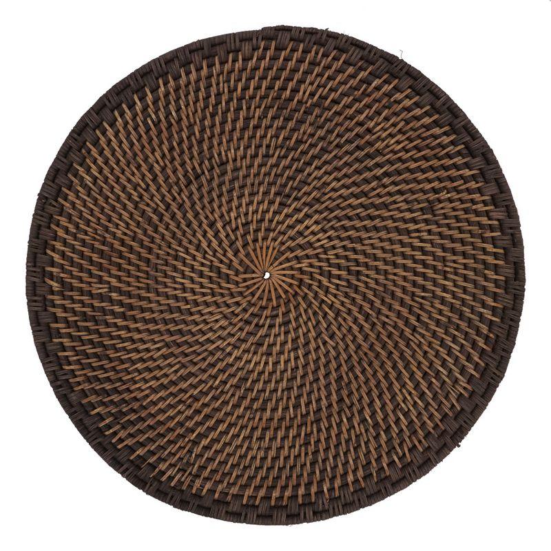 Saro Lifestyle Saro Lifestyle Woven Design Rattan Placemats (Set of 4)