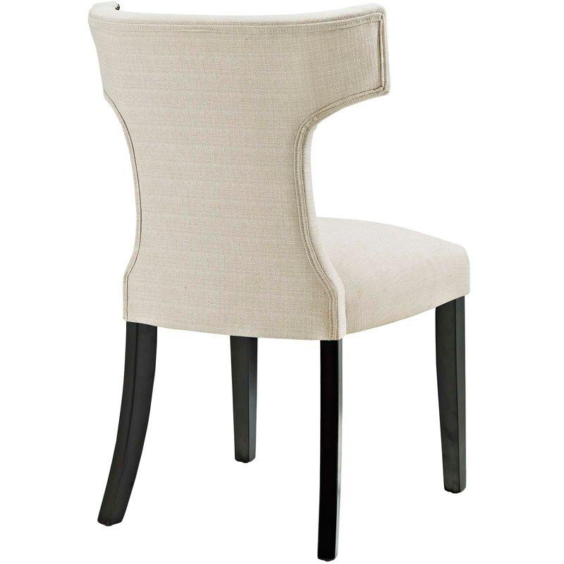 Set of 2 Curve Dining Side Chair Fabric - Modway