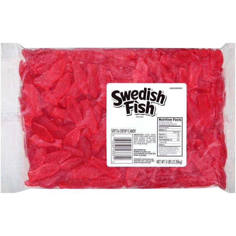 Swedish Fish Soft & Chewy Candy Red - 5lbs