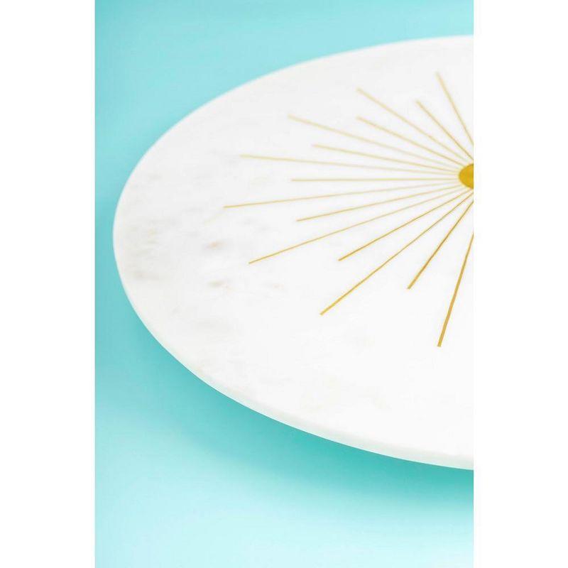 Sunshine Marble Lazy Susan 16"