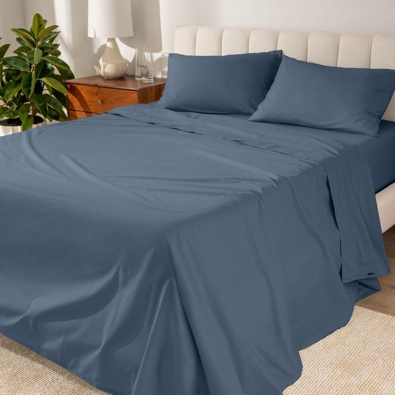 Bare Home 100% Cotton Percale Sheet Set