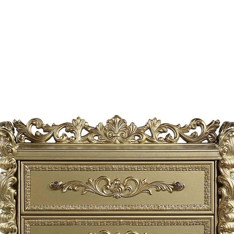 47" Bernadette Decorative Storage Drawers Gold Finish - Acme Furniture