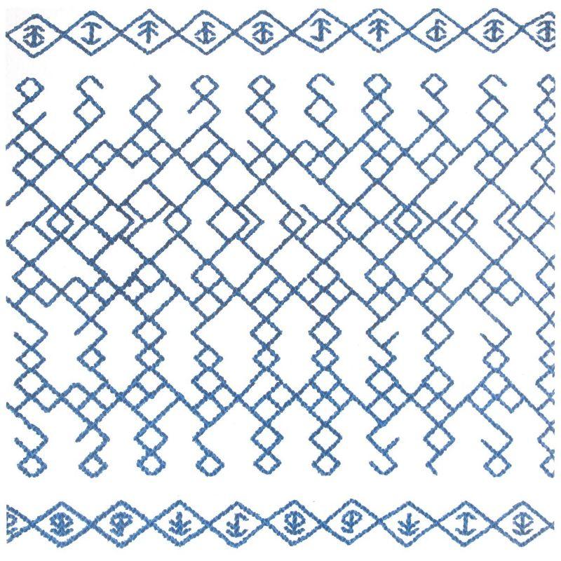 Cedar Brook CDR501 Loomed Indoor Area Rug - Ivory/Navy - 6'x6' - Safavieh