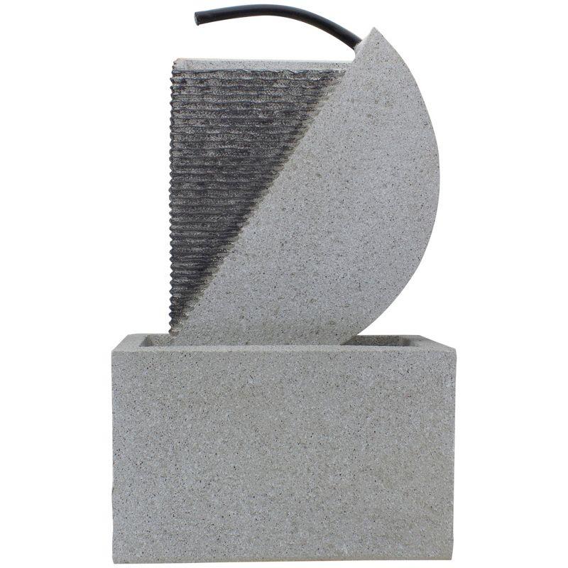 Northlight Modern Style Rainfall Outdoor Water Fountain - 20" - Gray