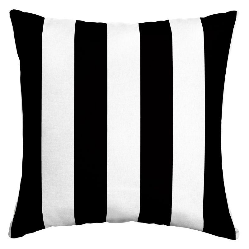 Striped Indoor/Outdoor Throw Pillow