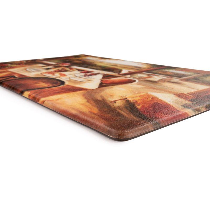 World Rug Gallery Village Restaurant Scenery Anti-fatigue Kitchen Mat