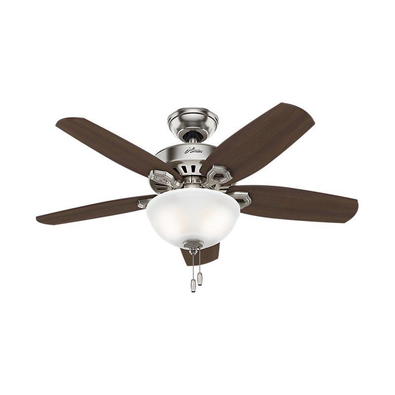 42" Builder 5 - Blade Standard Ceiling Fan with Pull Chain and Light Kit Included