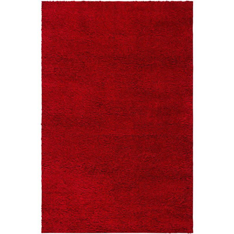 Milan Shag SG180 Power Loomed Indoor Area Rug - Red - 5'1"x8' - Safavieh