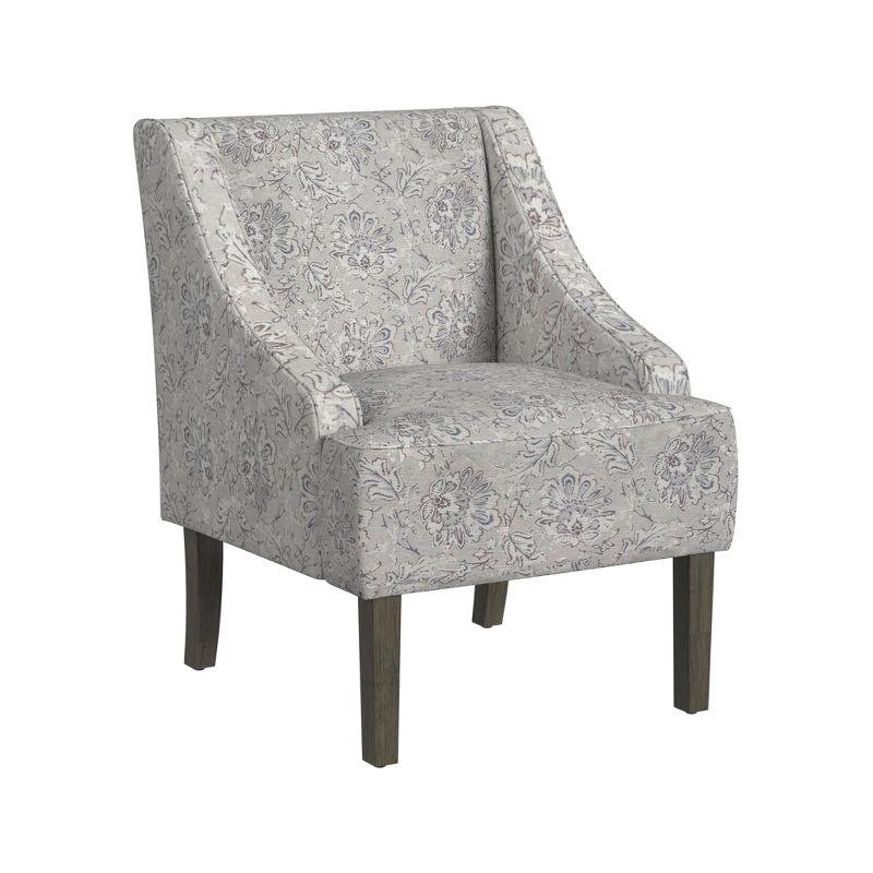 Classic Swoop Arm Chair Jacobean Print - HomePop