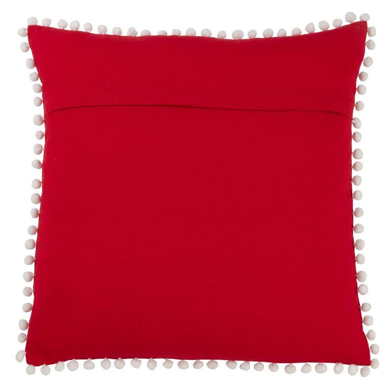 Saro Sugar Skull Cotton Pillow Cover