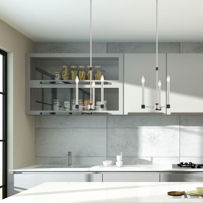 Livex Lighting Karlstad 3 - Light Chandelier in  Brushed Nickel