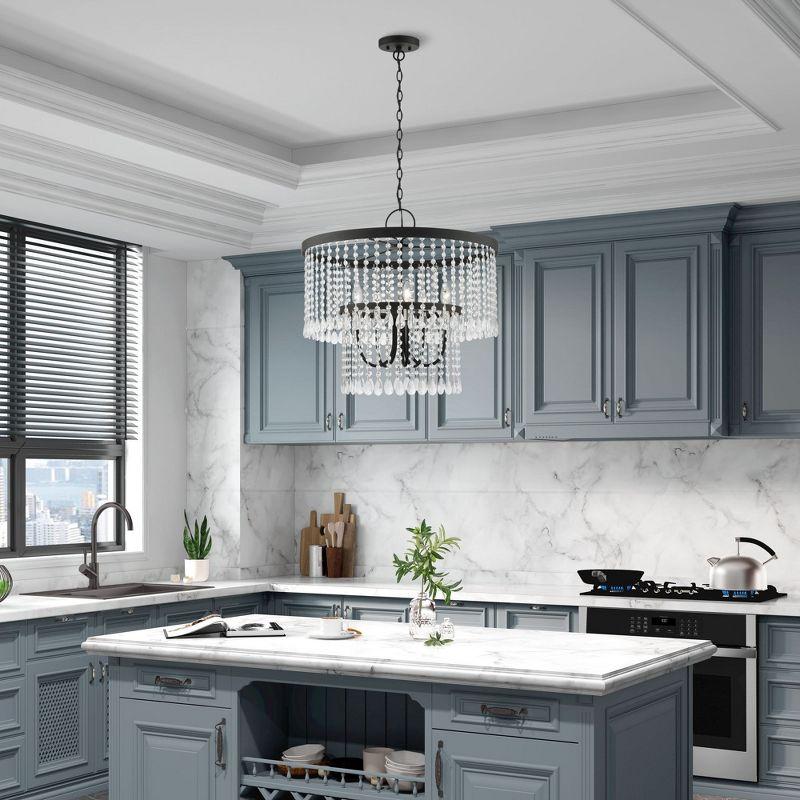 Livex Lighting Elizabeth 5 - Light Pendant in  Black