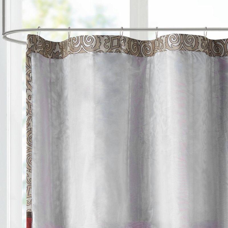 Donovan Embroidered Shower Curtain