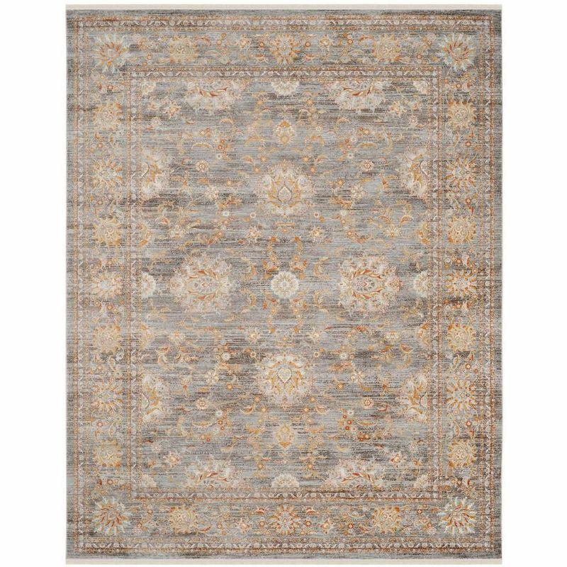 Vintage Persian Light Brown and Multi Rectangular Area Rug