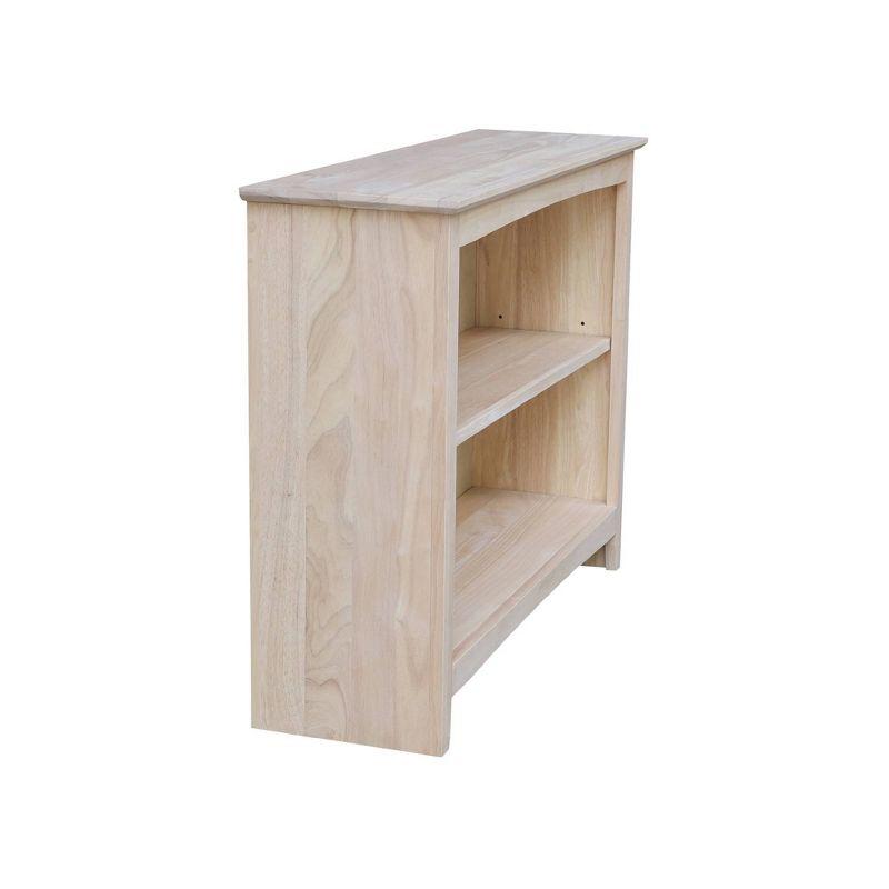 30"x38" Shaker Bookcase Unfinished - International Concepts