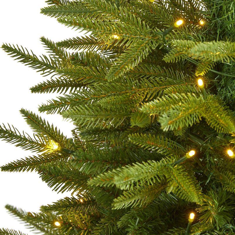 Nearly Natural 4' Pre-Lit LED Colorado Mountain Fir Artificial Christmas Tree Clear Lights