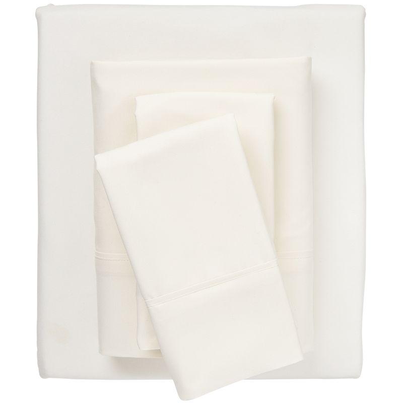 Ivory Microfiber Full/Double 3-Piece Sheet Set