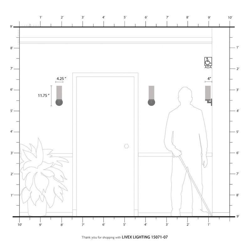 Livex Lighting Aero 1 - Light Sconce in  Bronze