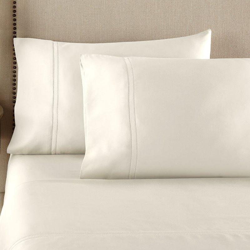 Ivory Queen Egyptian Cotton Sateen Sheet Set