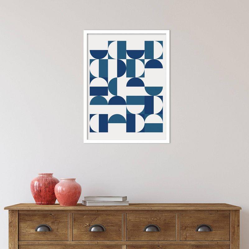 Amanti Art 19" x 25" Bauhaus Inspired Geometric Print I by The Creative Bunch Studio : Hardwood Frame, Abstract Art