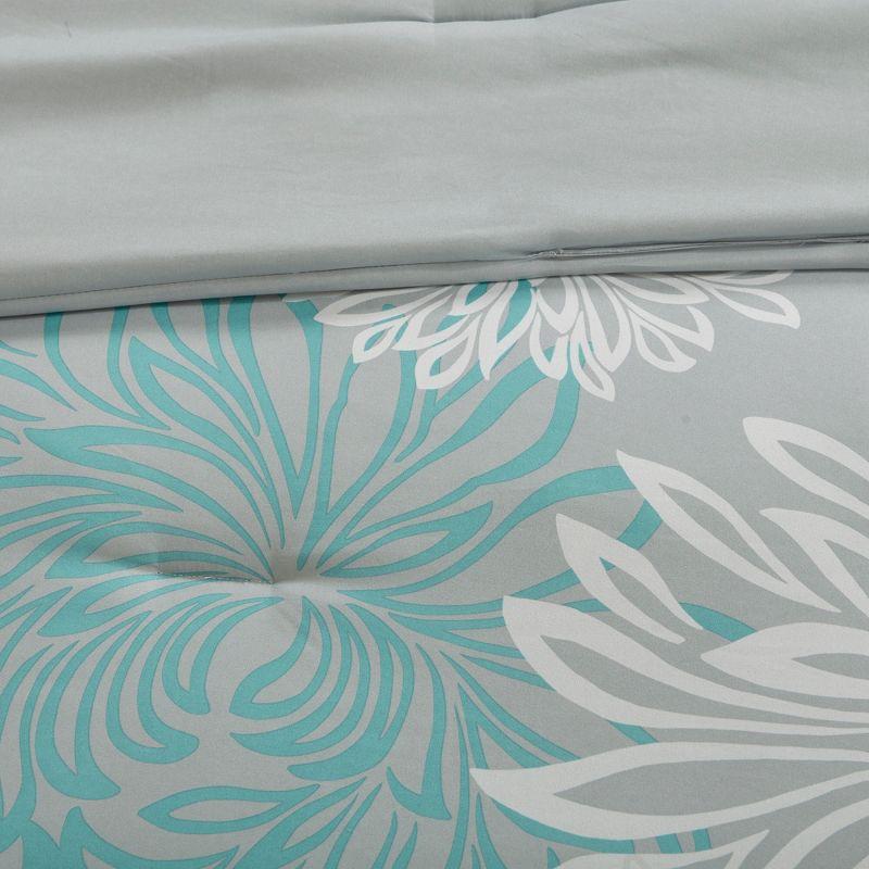 Madison Park Essentials Maible Floral Comforter Set with Cotton Bed Sheets
