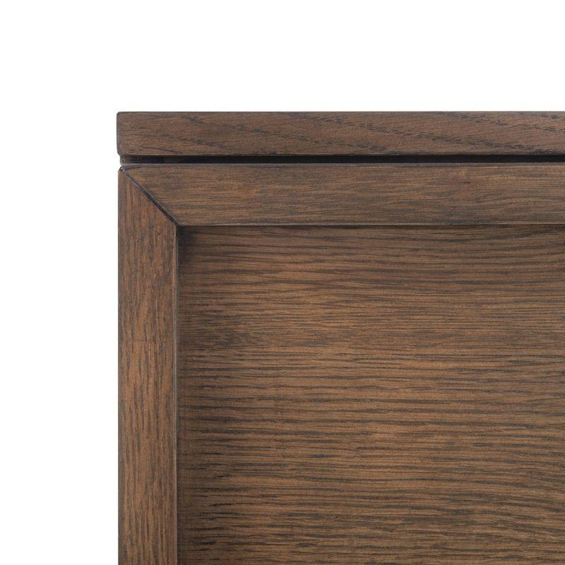 Zeus 2 Drawer Nightstand - Medium Oak - Safavieh.