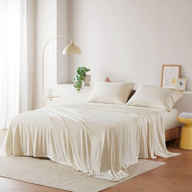 Cotton Blend Jersey Knit All Season Sheet Set