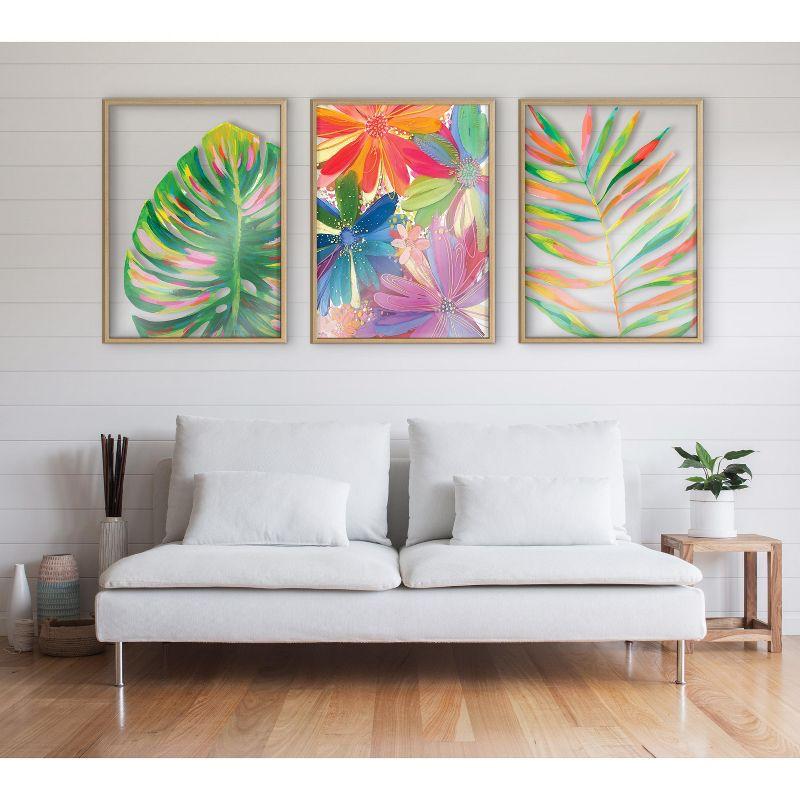 Kate and Laurel Blake Monstera Framed Printed Art by Jessi Raulet of Ettavee