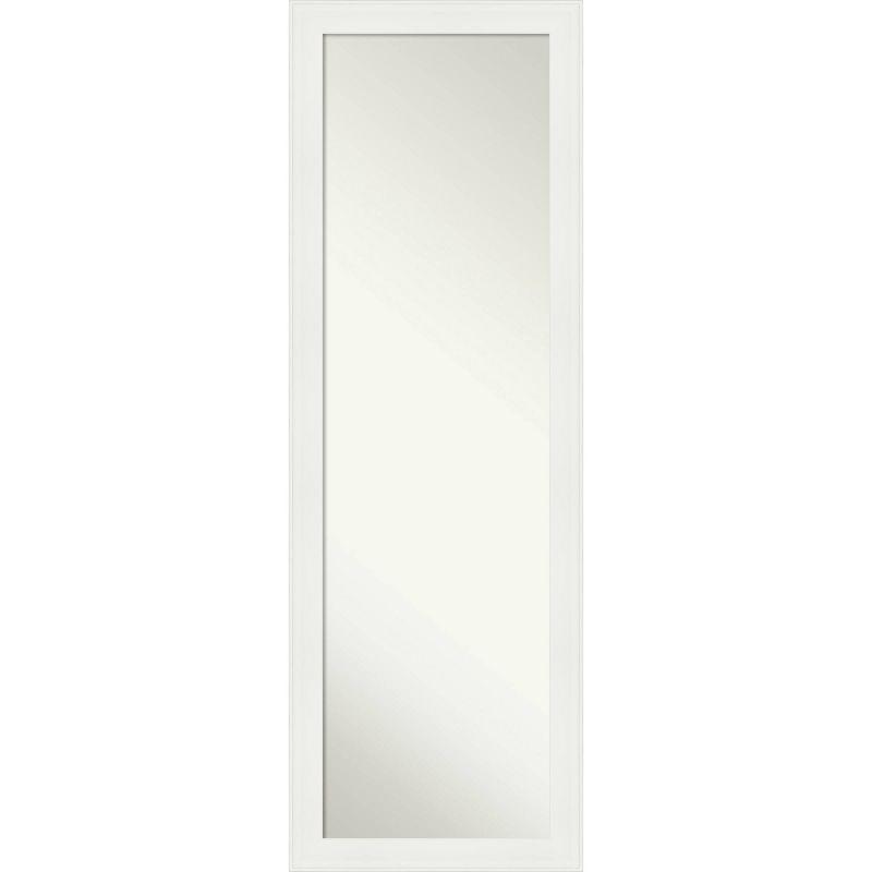 Vanity White Full Length Rectangular Door Mirror