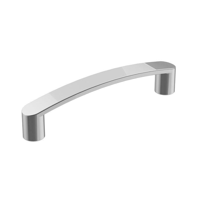 Polished Chrome 3-3/4 inch Modern Cabinet Drawer Pull