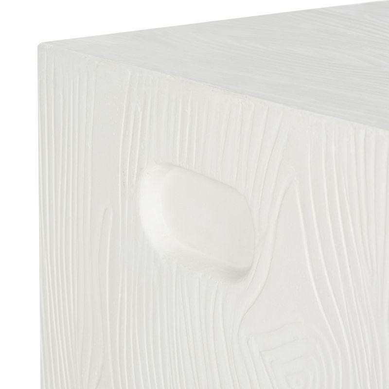 Cube Accent Stool - Indoor/Outdoor - VNN1003 - White - Safavieh