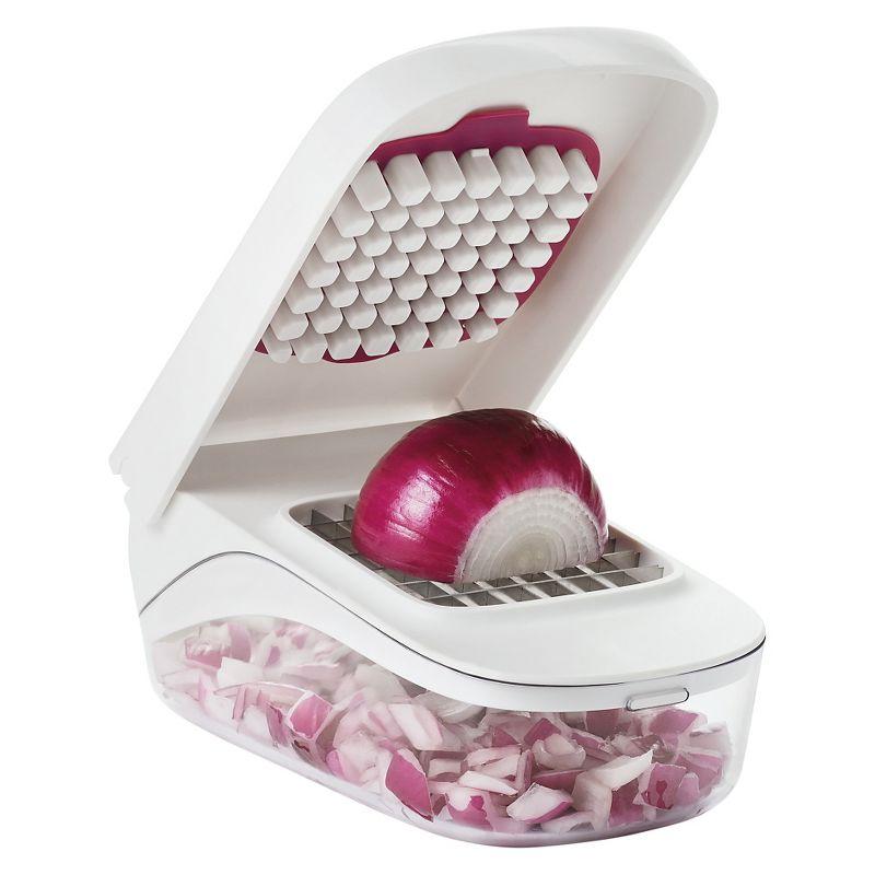 OXO White Stainless Steel Manual Vegetable Chopper