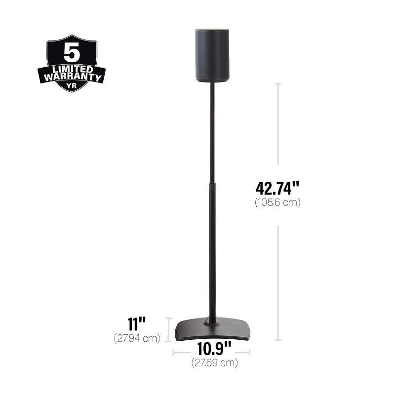 Sanus Height-Adjustable Speaker Stands for Sonos Era 100 - Pair