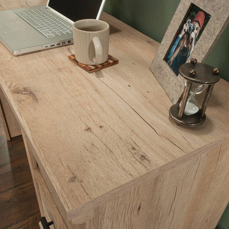 Prime Oak Writing Desk with Drawer and Filing Cabinet