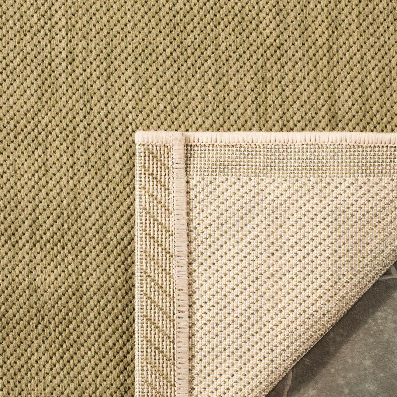 Courtyard CY6243 Power Loomed Indoor and Outdoor Area Rug - Green/Beige - 5'3"x7'7" - Safavieh