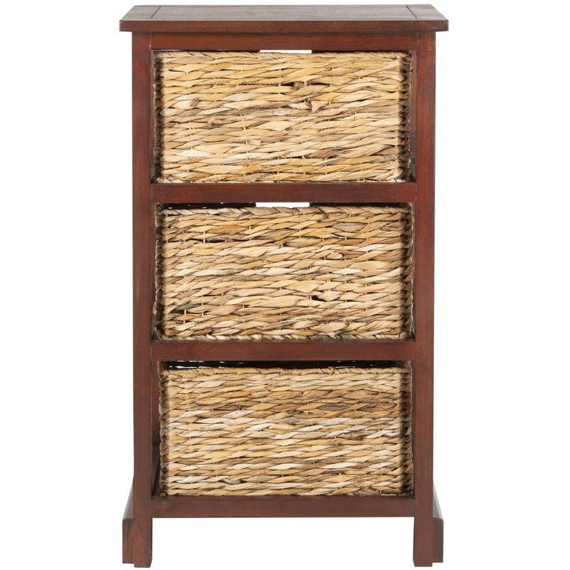 Halle Storage Side Table - AMH5738 - Cherry - Safavieh Couture
