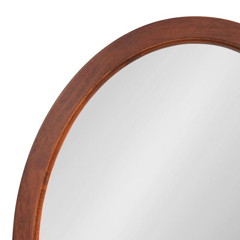 Kate & Laurel All Things Decor 18"x24" Hogan Oval Framed Wall Mirror: Poplar Wood, No Assembly Required
