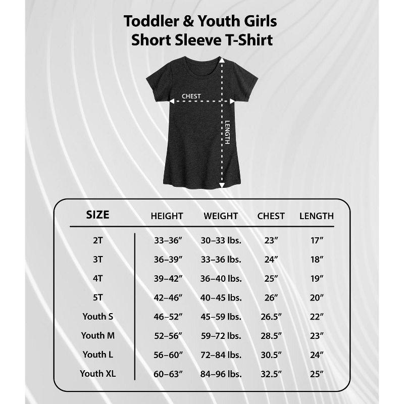 Girls' Teenage Mutant Ninja Turtles Michelangelo AKA Mikey Fitted Short Sleeve Graphic T-Shirt - Turquoise - 5T