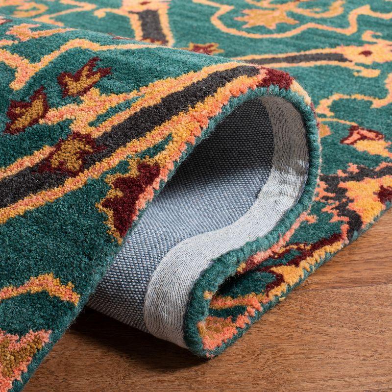 Heritage HG475 Hand Tufted Area Rug - Green/Orange - 3'x5' - Safavieh.