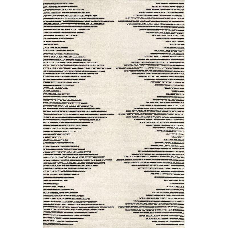 Reversible Gray Synthetic 4' x 6' Rectangular Area Rug