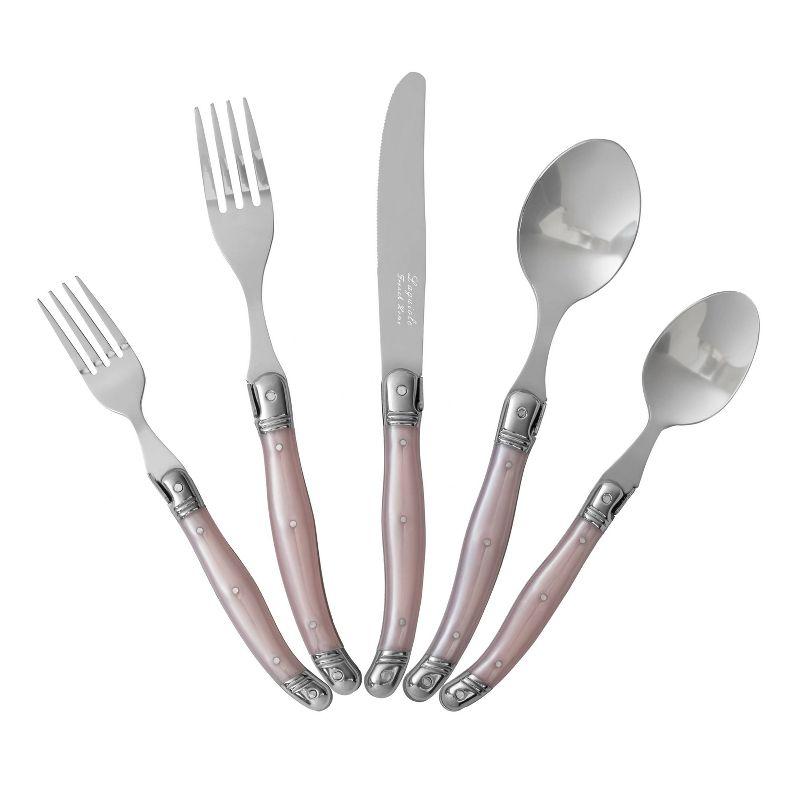 French Home Laguiole 20 Piece Stainless Steel Flatware Set, Service for 4 (Set of 20)