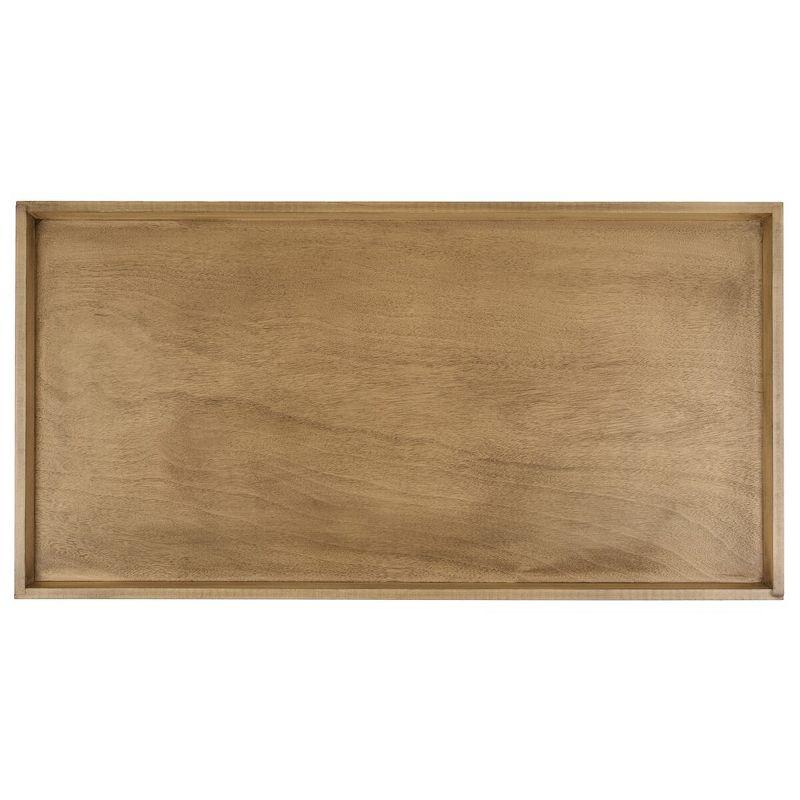 Nonie Coffee Table With Tray - Light Brown - Safavieh