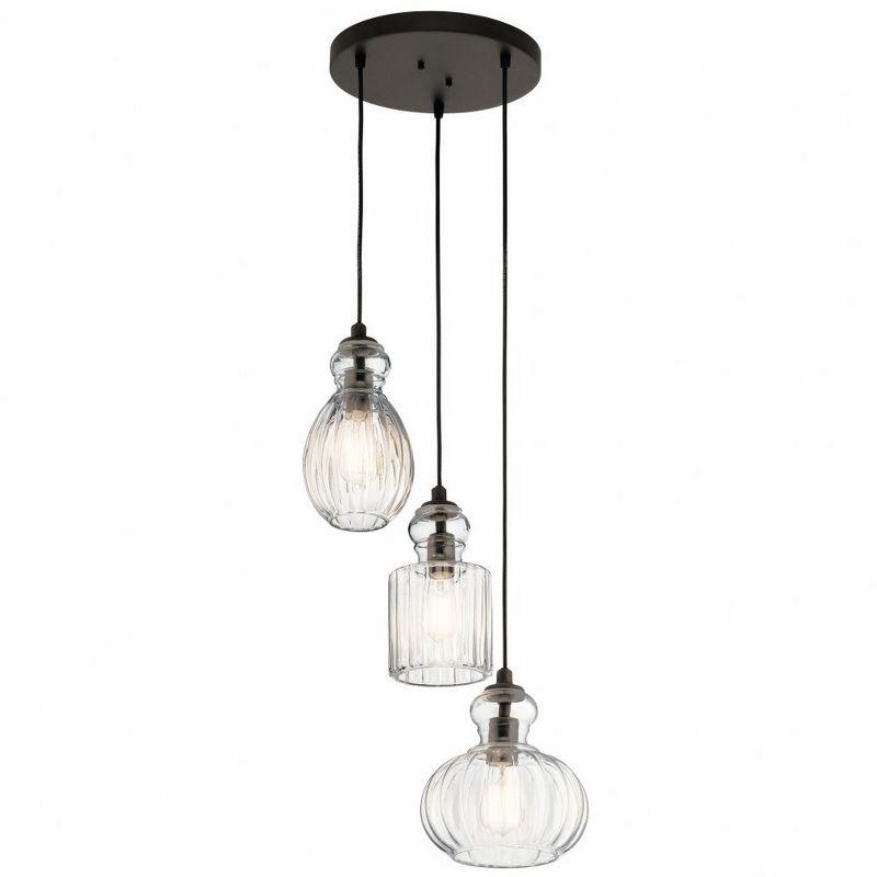 Kichler Lighting Riviera 3 - Light Pendant in  Olde Bronze