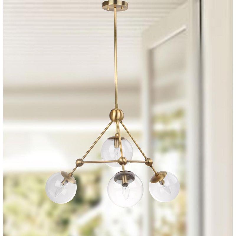 Bain 4 Light 32" Pendant - PND4006 - Bronze - Safavieh