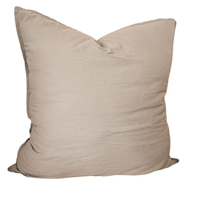 Stonewashed Cotton Percale Pillow 26x26