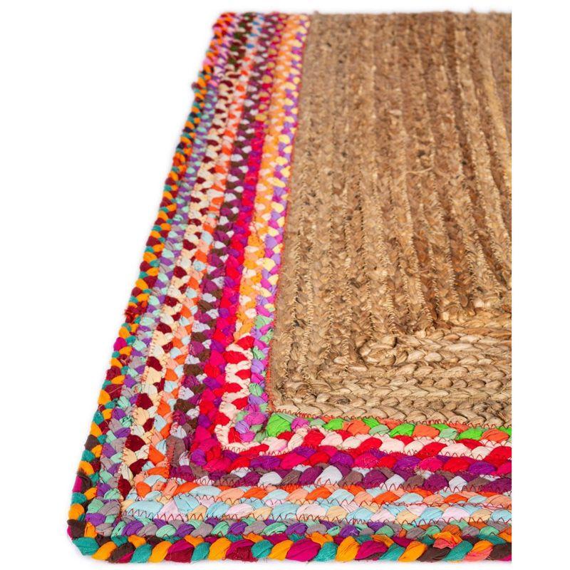 Unique Loom  Manipur Braided Jute  Area Rug