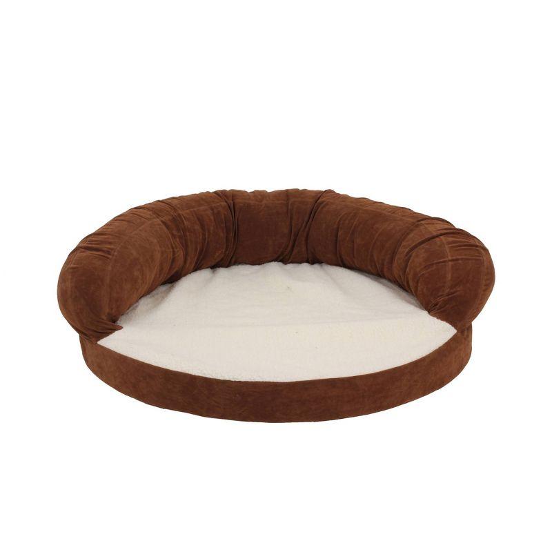 Large Chocolate Orthopedic Elevated Outdoor Dog Bed