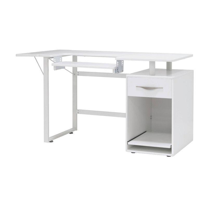 56.75'' x 23.75'' Sewing Table with Sewing Machine Platform