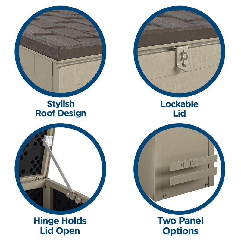 Cosco Outdoor Living BoxGuard Large Lockable Package Delivery and Storage Box 6.3 cubic ft