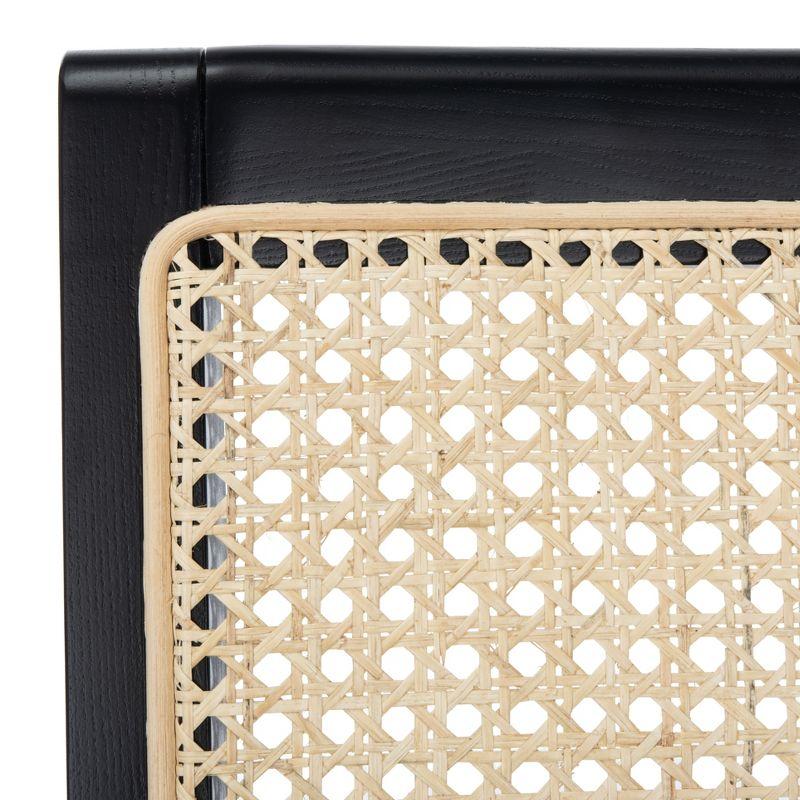Auckland Rattan Accent Chair - SFV4102 - Black/Natural - Safavieh Couture